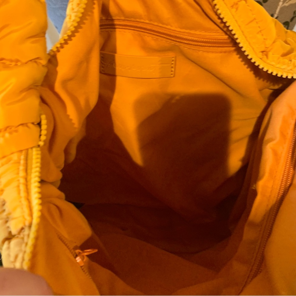 FREE PEOPLE  Quilted Shoulder Bag Mustard Yellow NWOT - Picture 6 of 6